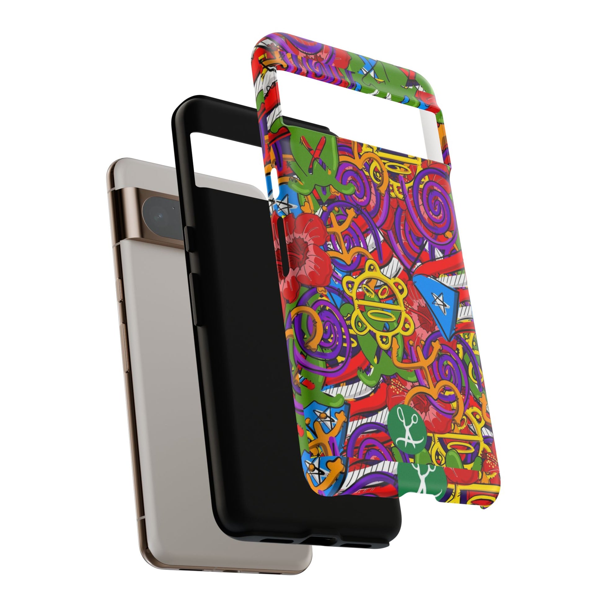Puerto Rico Taino Tribal Art Tough Cases for iPhones, Samsung, and Pixel