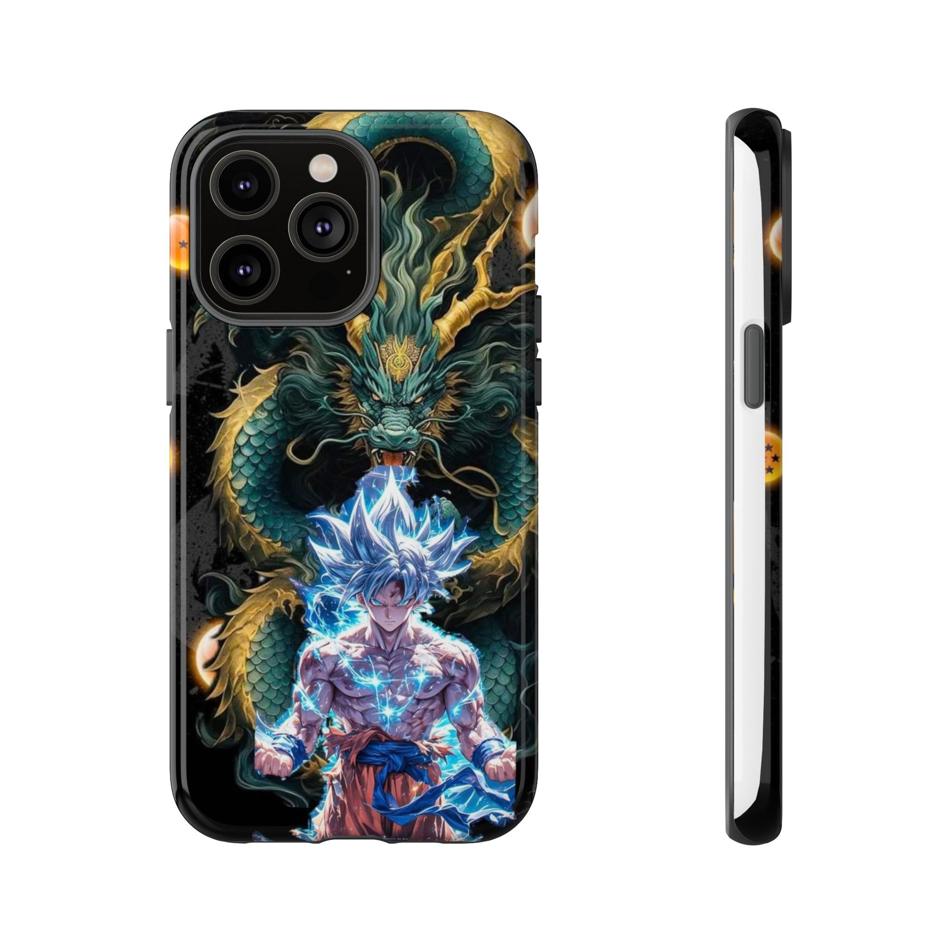 Anime Goku x Shenron Dragonball Z Tough Cases for iPhones, Samsung, and Pixel