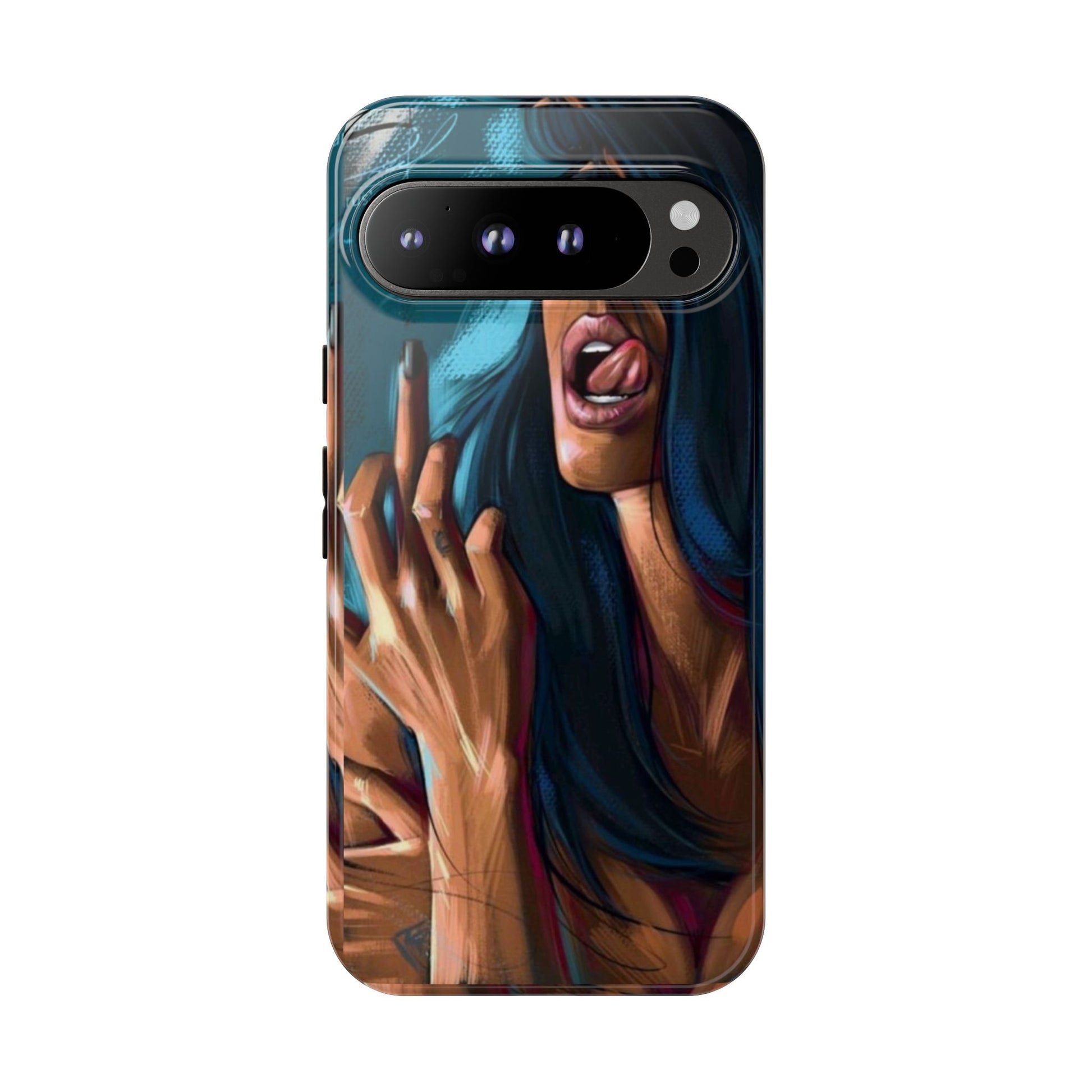 Tough Girl Theme Urban Design Cases for iPhones, Samsung, and Pixel