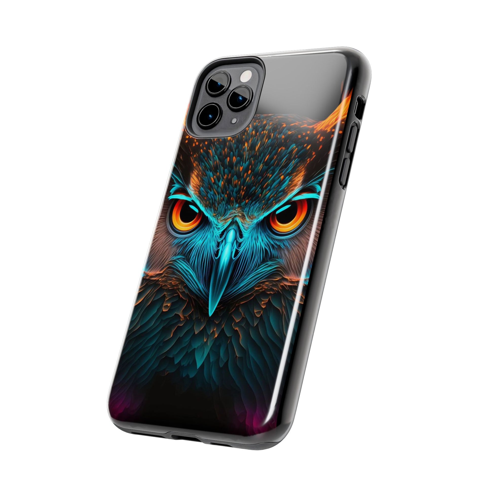 Neon Owl Theme Phone Cases for iPhones & Samsung Phones