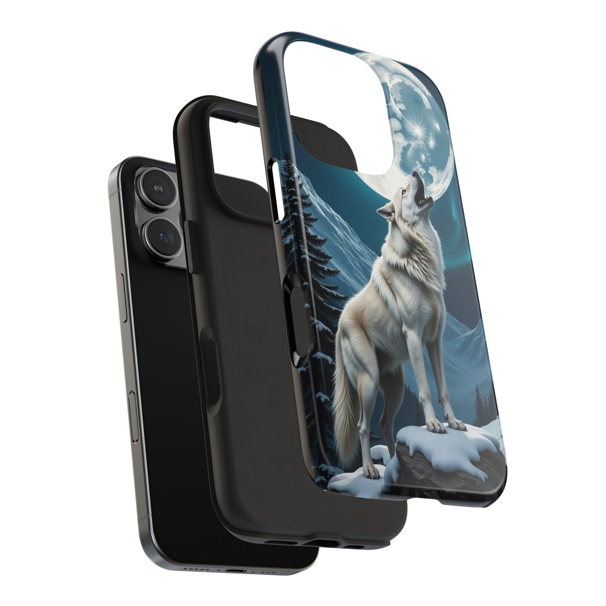 Howling Wolf Theme Phone Cases for iPhones & Samsung Phones