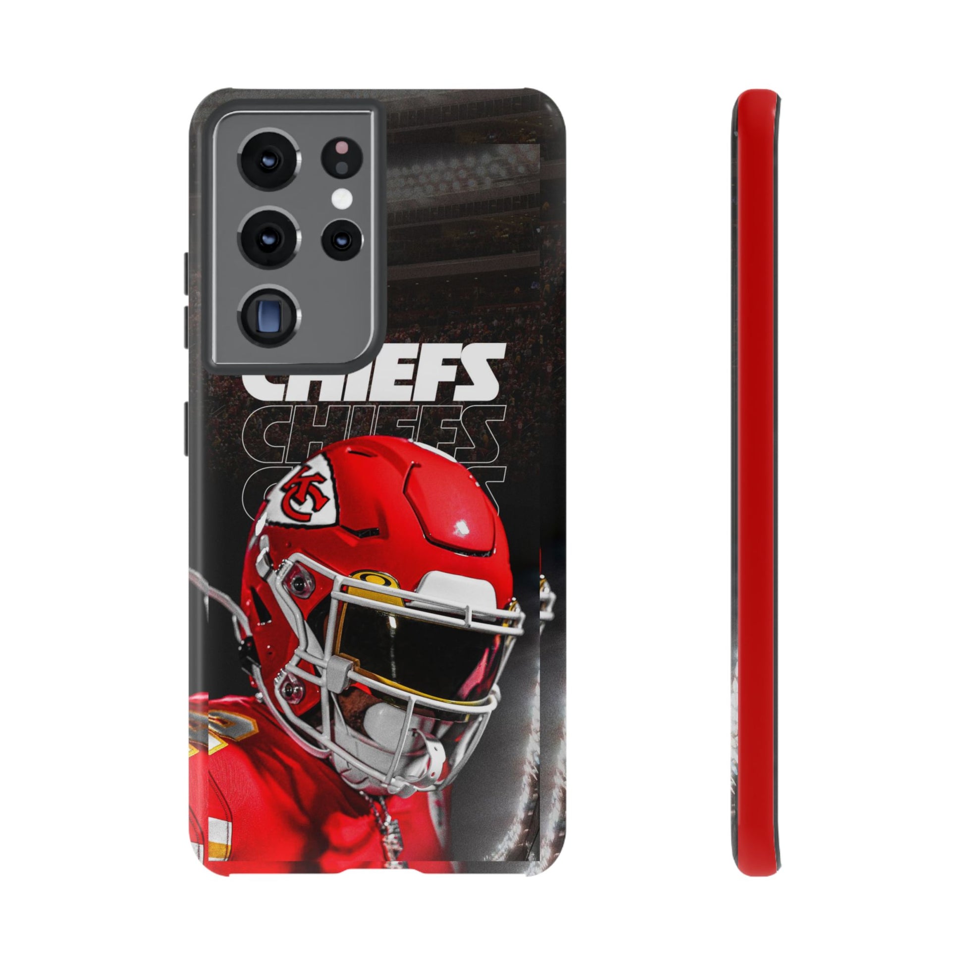 Kansas City Chiefs Football Helmet Logo Tough Cases for iPhones, Samsung, and Pixel