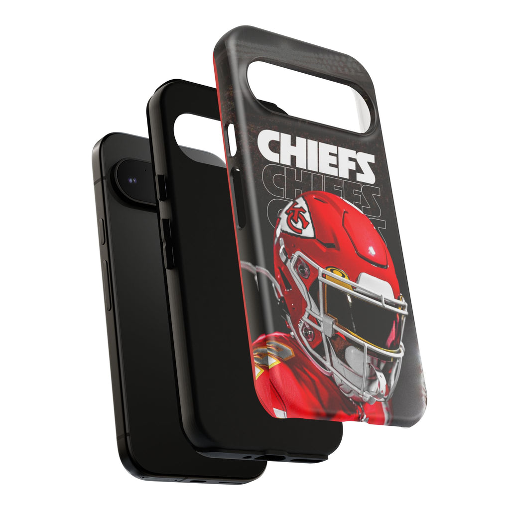 Kansas City Chiefs Football Helmet Logo Tough Cases for iPhones, Samsung, and Pixel