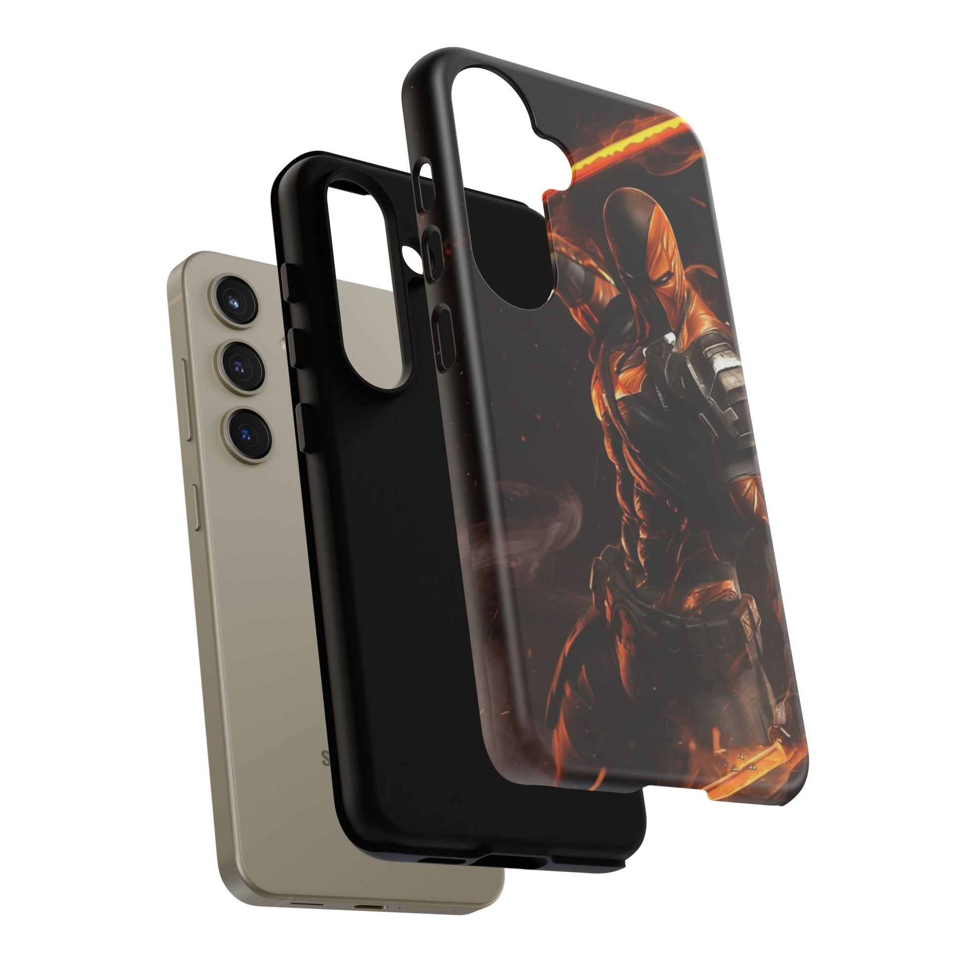 DC Comics Death Stroke Tough Cases for iPhones, Samsung, and Pixel