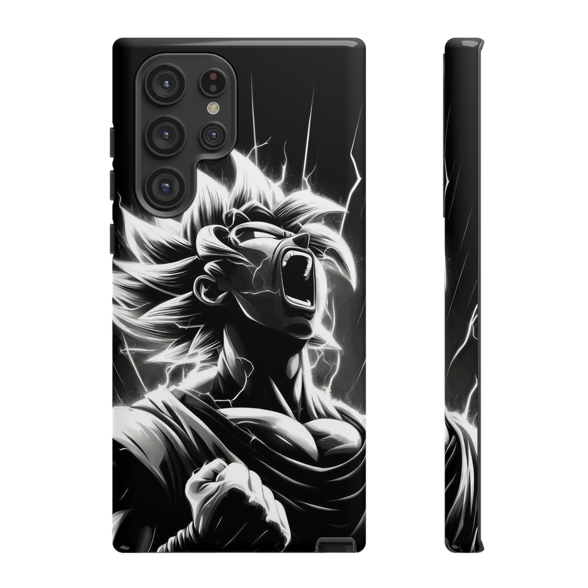 Anime Saiyan Rage Dragon ball Z Tough Cases for iPhones, Samsung, and Pixel