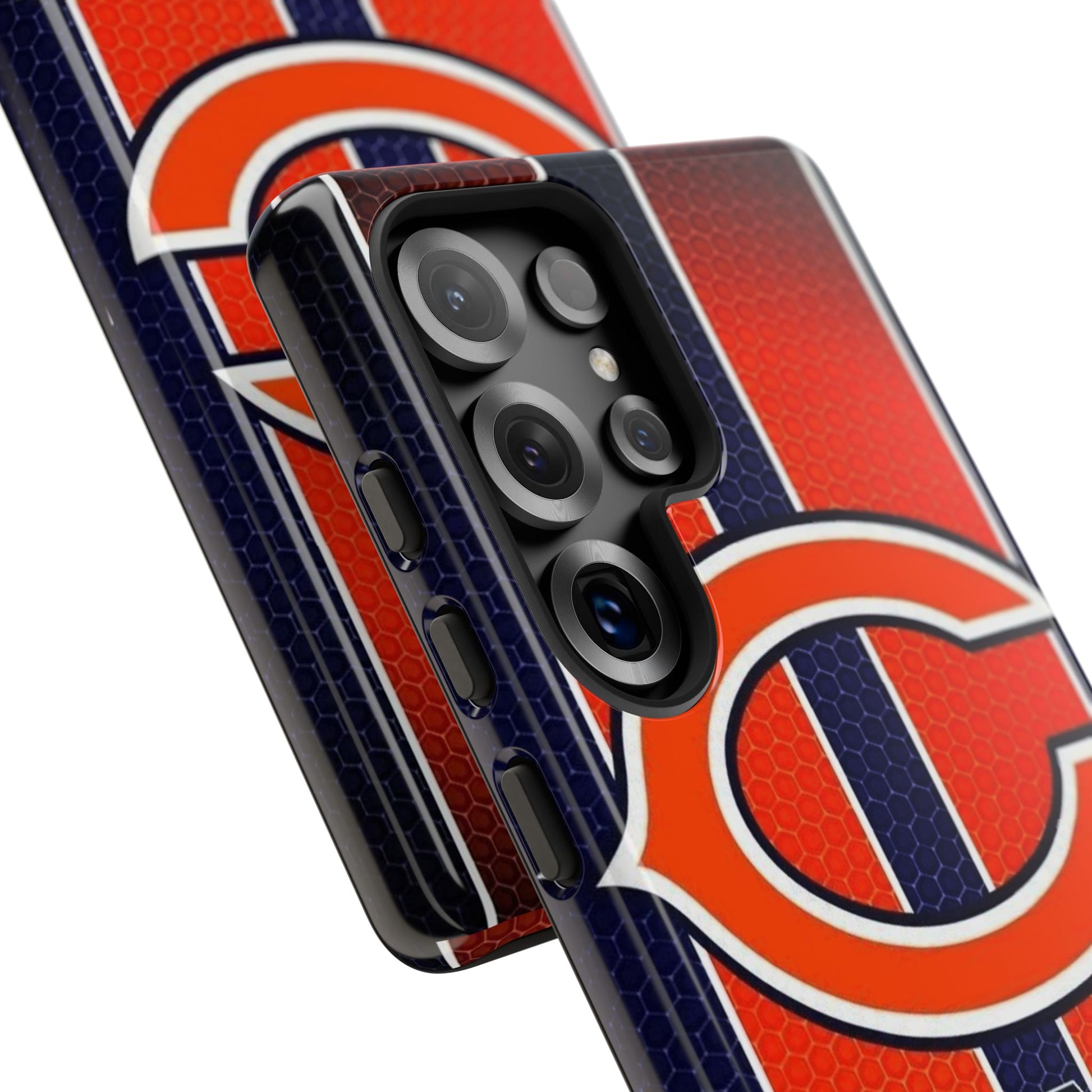 Chicago Bears Stripes Football Phone Case, Tough Cases for iPhones, Samsung, and Pixel