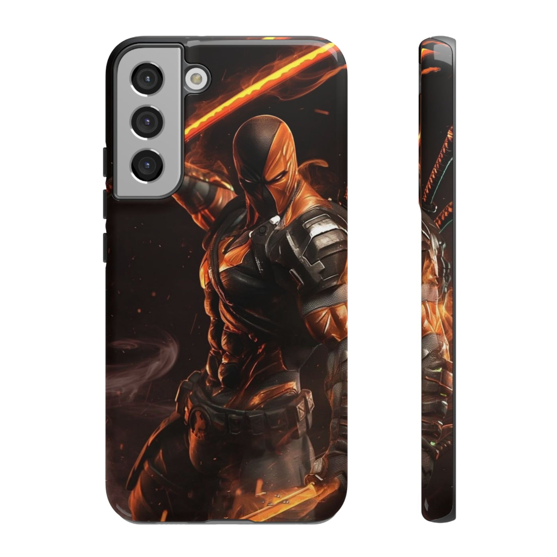 DC Comics Death Stroke Tough Cases for iPhones, Samsung, and Pixel