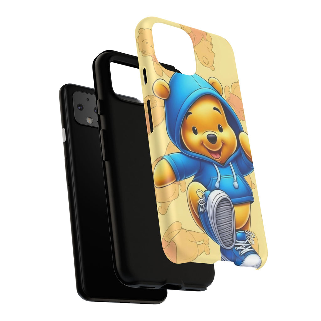 Cute Pooh Bear Phone Case, Tough Case