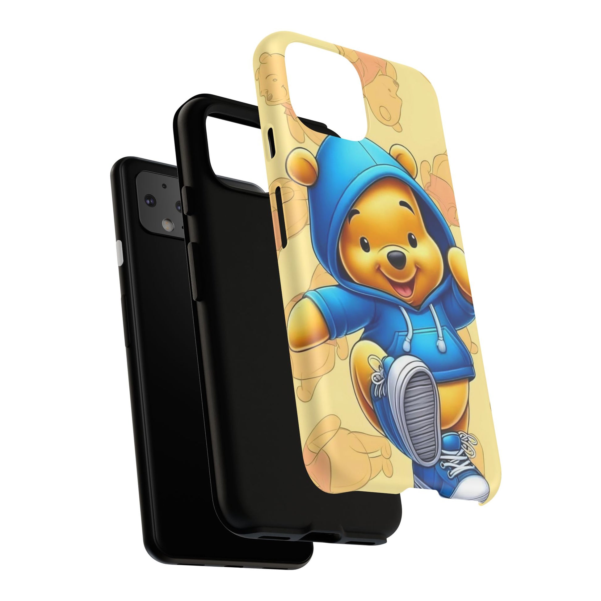 Cute Pooh Bear Phone Case, Tough Case