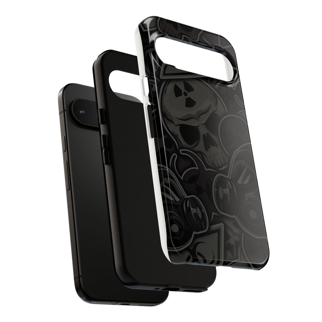 Tough Cases Phone Case, Edgy Skull Design Phone Cover, Gothic Cell Phone Shell
