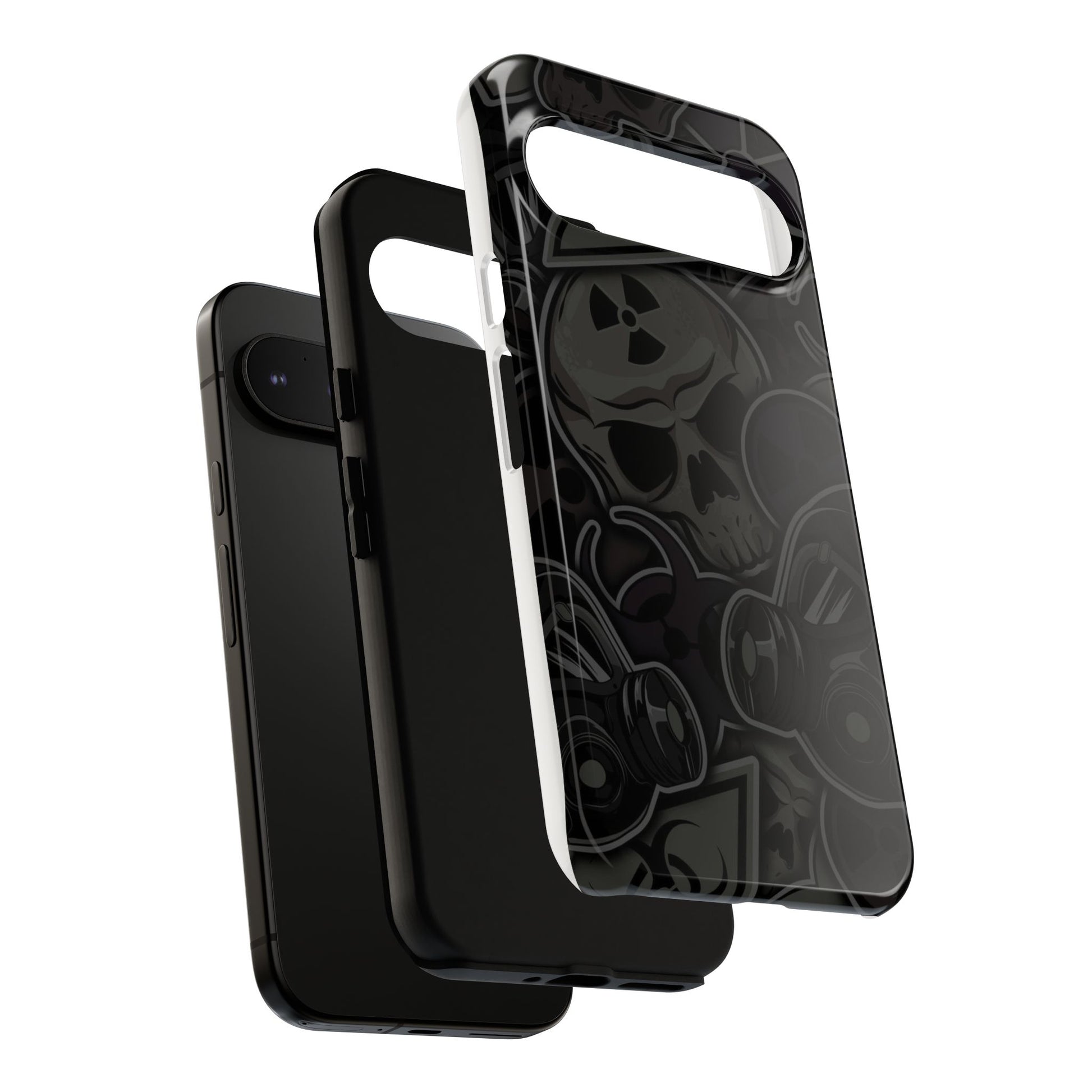 Tough Cases Phone Case, Edgy Skull Design Phone Cover, Gothic Cell Phone Shell