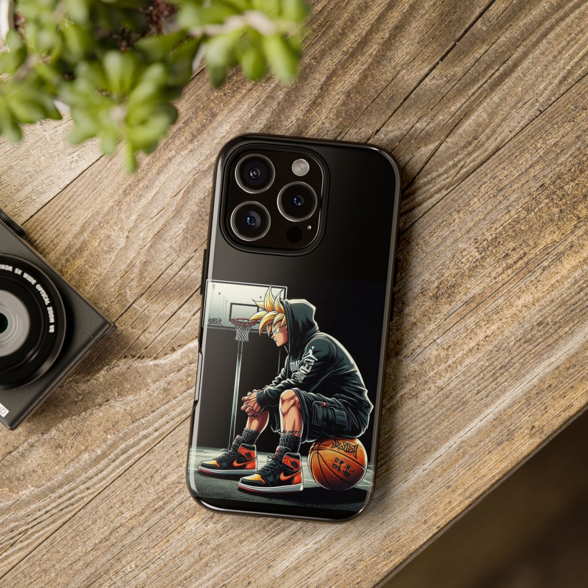 Son Goku Basketball Tough Cases for iPhones, Samsung, and Pixel