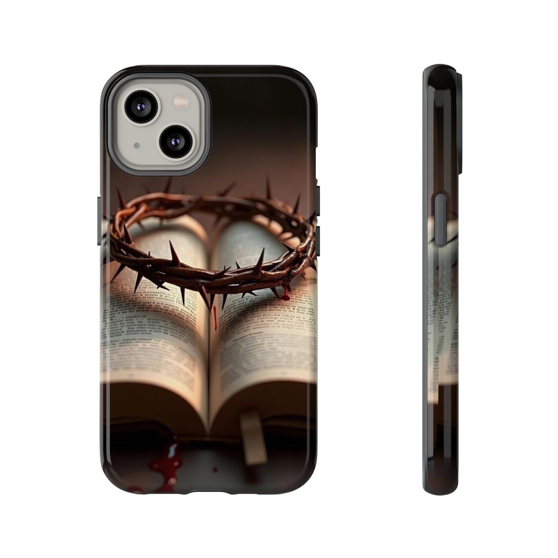 Crown of Thorns and Bible Christian Tough Cases for iPhones, Samsung, and Pixel