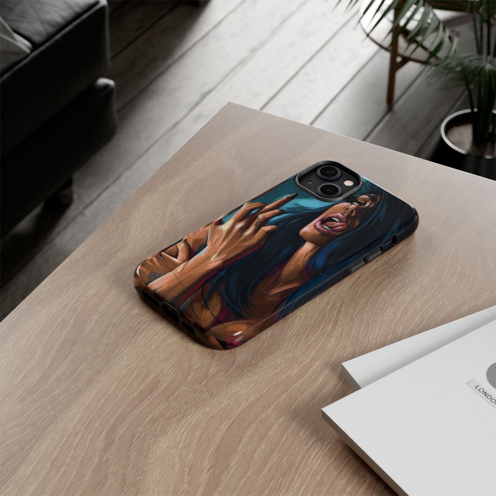 Tough Girl Theme Urban Design Cases for iPhones, Samsung, and Pixel