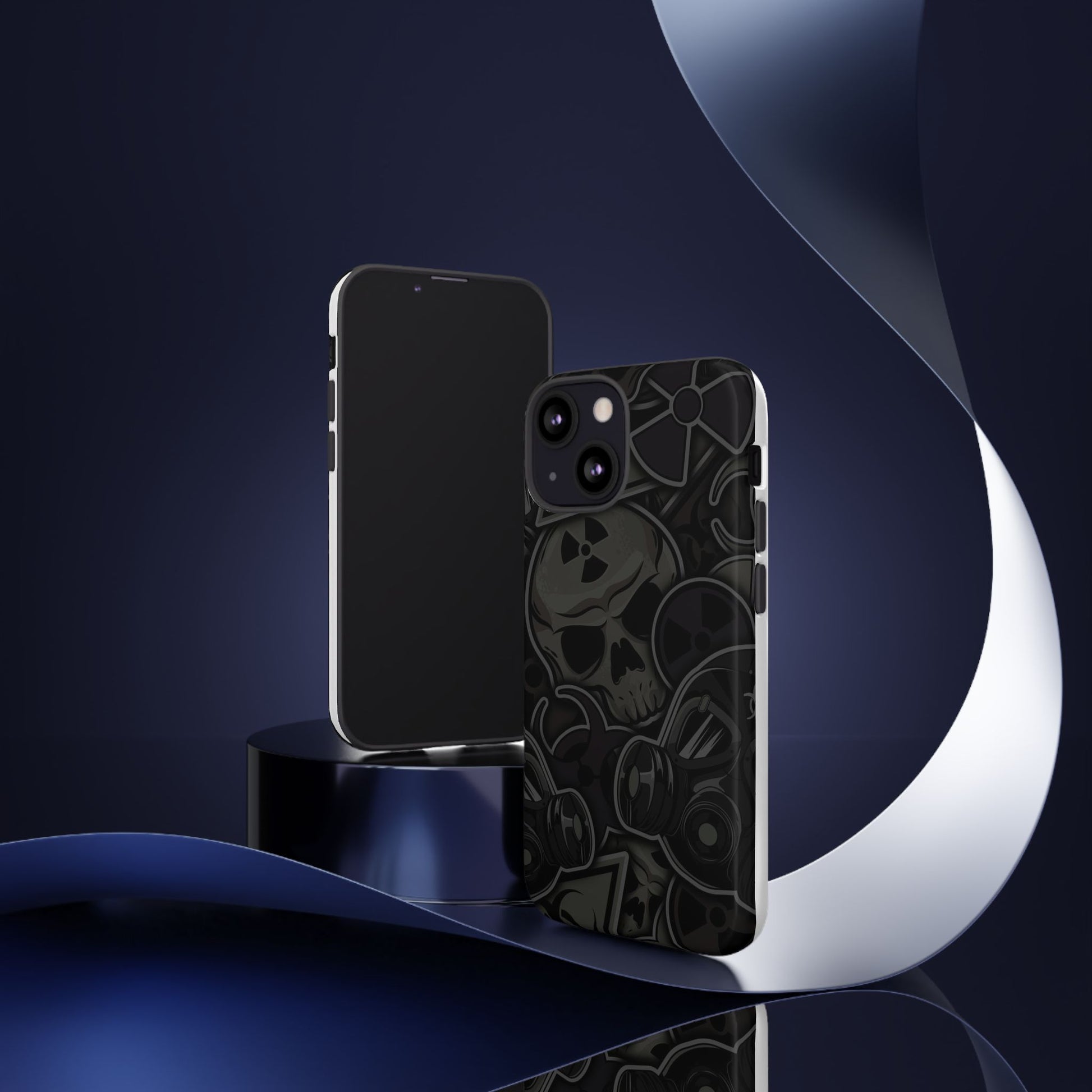 Tough Cases Phone Case, Edgy Skull Design Phone Cover, Gothic Cell Phone Shell