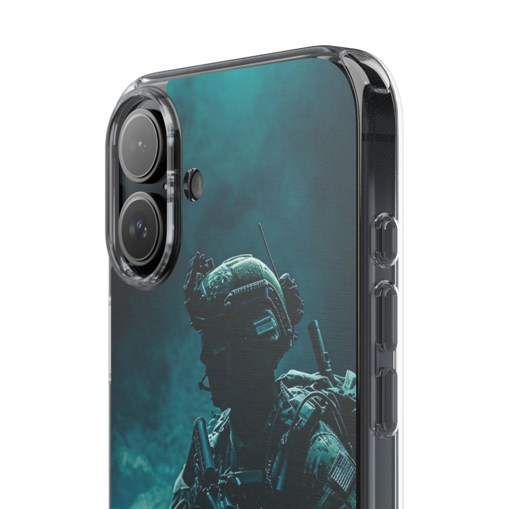 USA Military Inspired design Clear Phone Cases for Iphone and Samsung phones