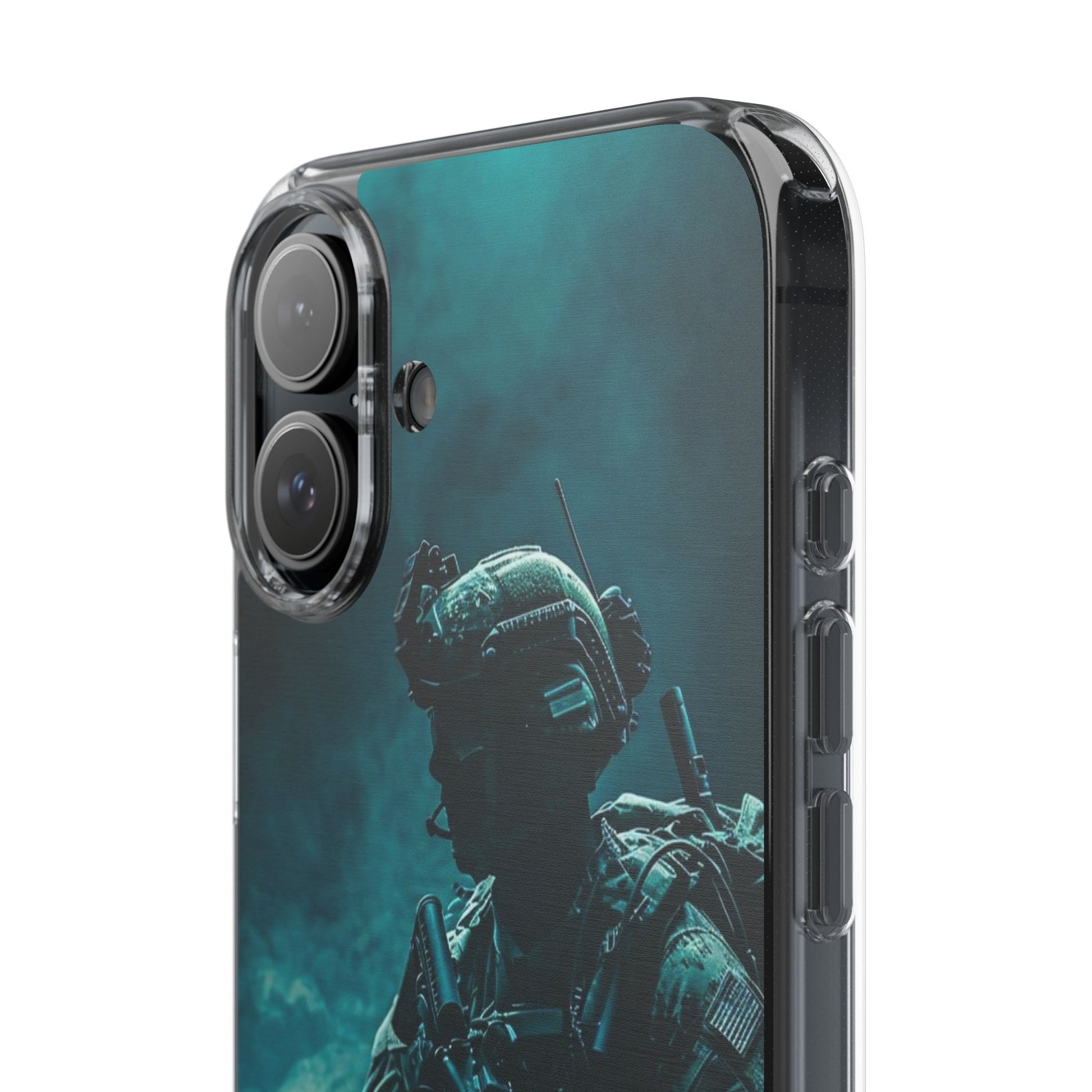 USA Military Inspired design Clear Phone Cases for Iphone and Samsung phones