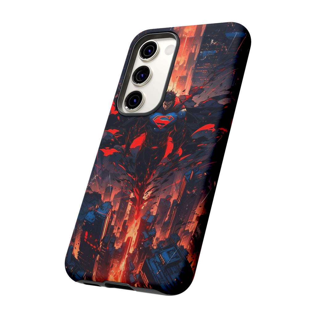Anime Superman Tough Cases for iPhones, Samsung, and Pixel