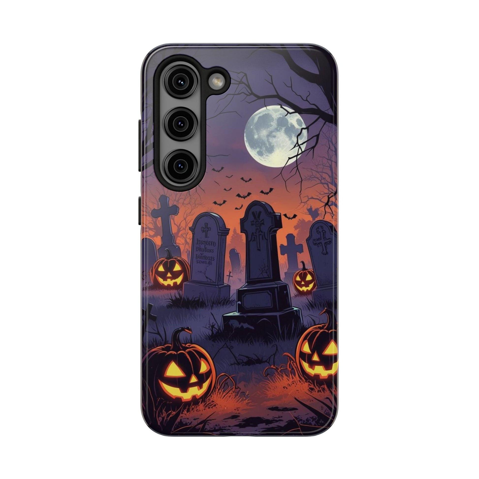 Graveyard Halloween Theme Phone Cases for iPhones & Samsung Phones