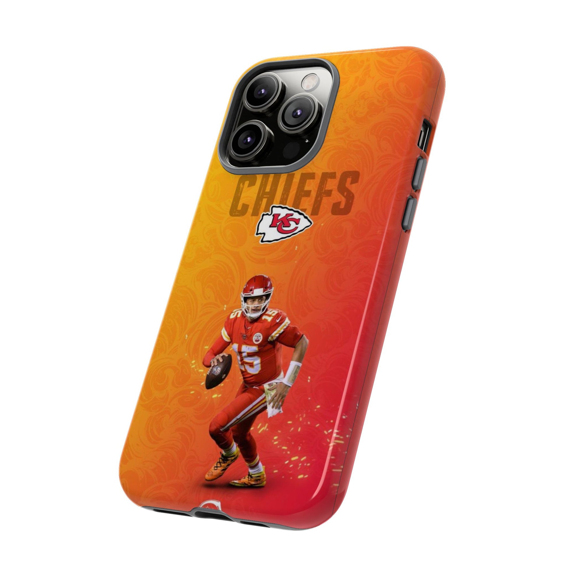 Kansas City Chiefs Patrick Mahomes Football Tough Cases for iPhones, Samsung, and Pixel