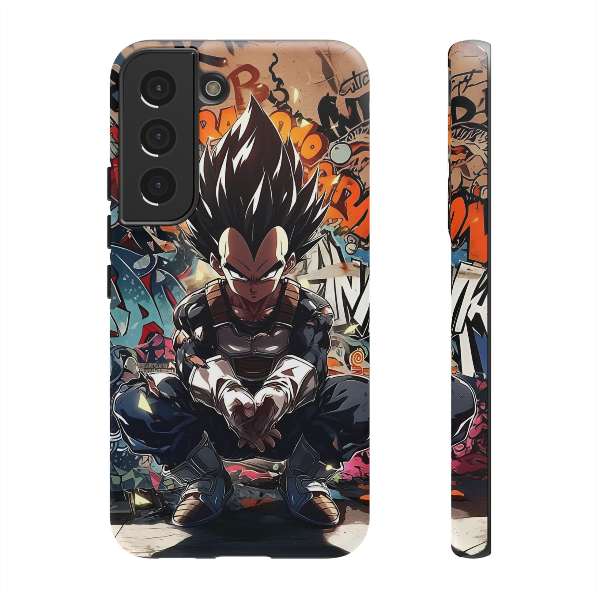 Anime Vegeta Dragon ball Z Tough Cases for iPhones, Samsung, and Pixel