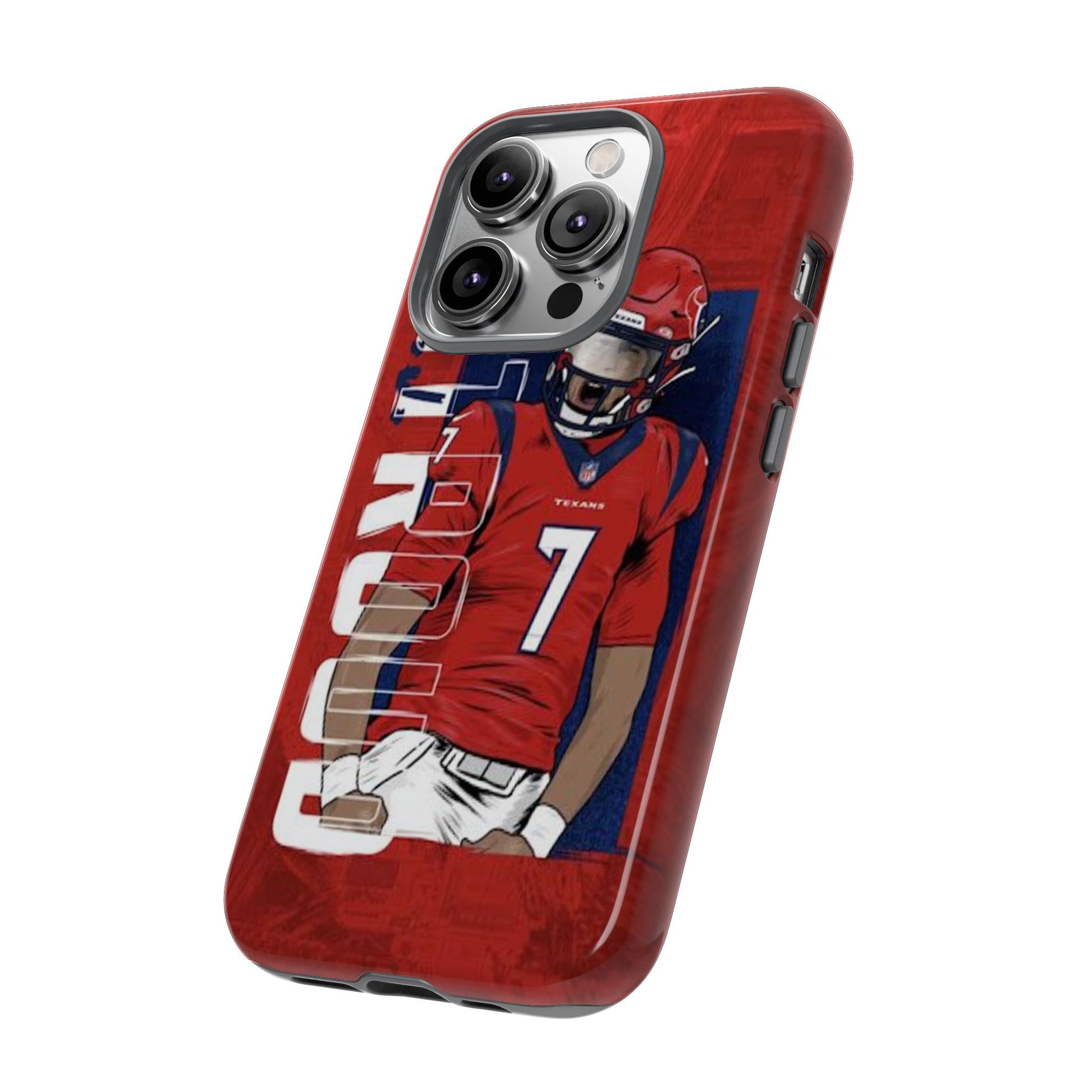 Houston Texans Football CJ Stroud Tough Cases for iPhones, Samsung, and Pixel