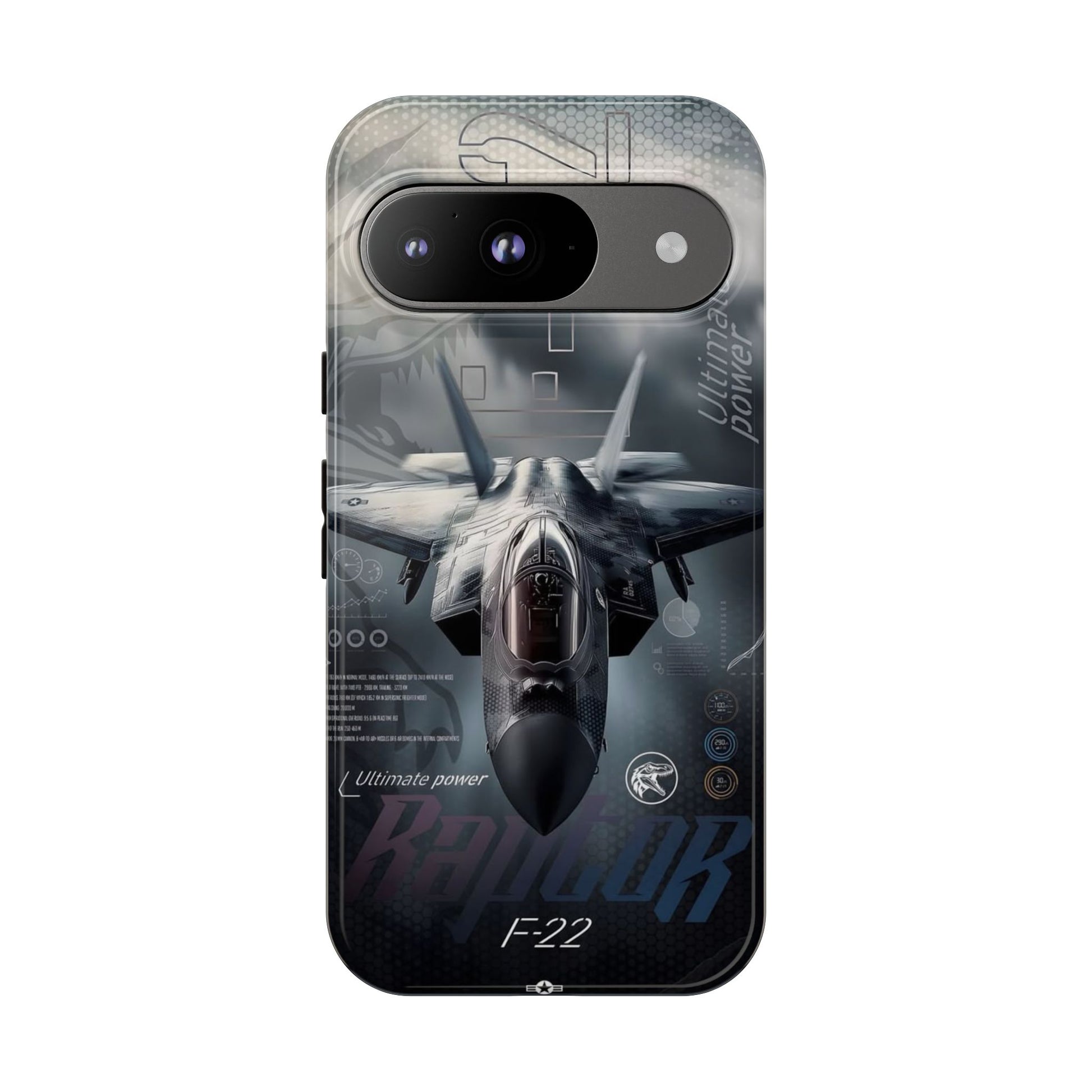 F-22 Raptor Fighter Jet Tough Cases for iPhones, Samsung, and Pixel