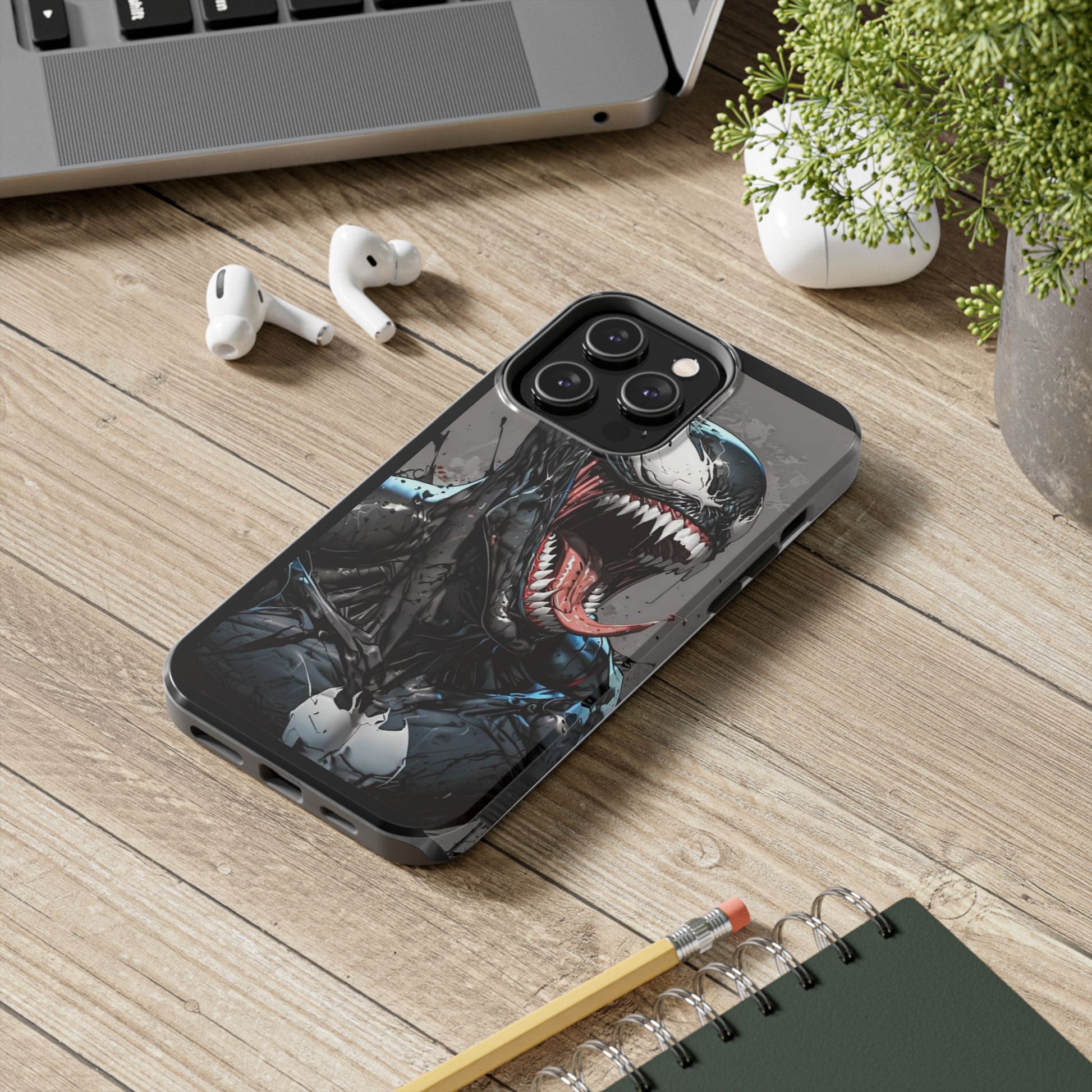 Venom Inspired Art Inspired 2 Piece Iphone & Samsung Durable Phone Case