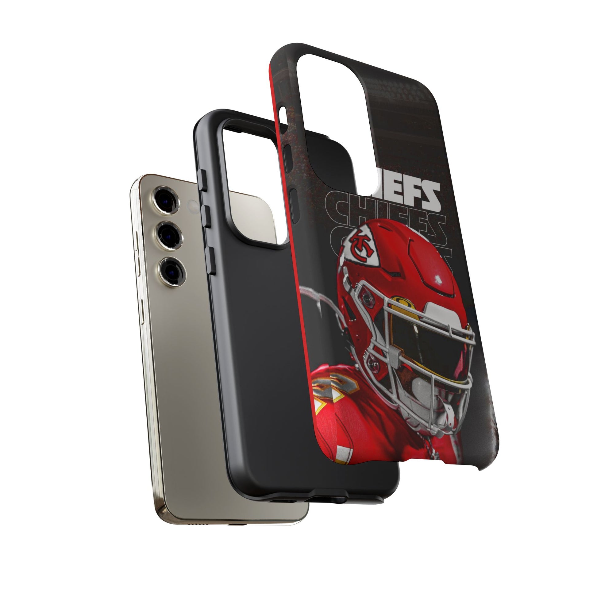 Kansas City Chiefs Football Helmet Logo Tough Cases for iPhones, Samsung, and Pixel