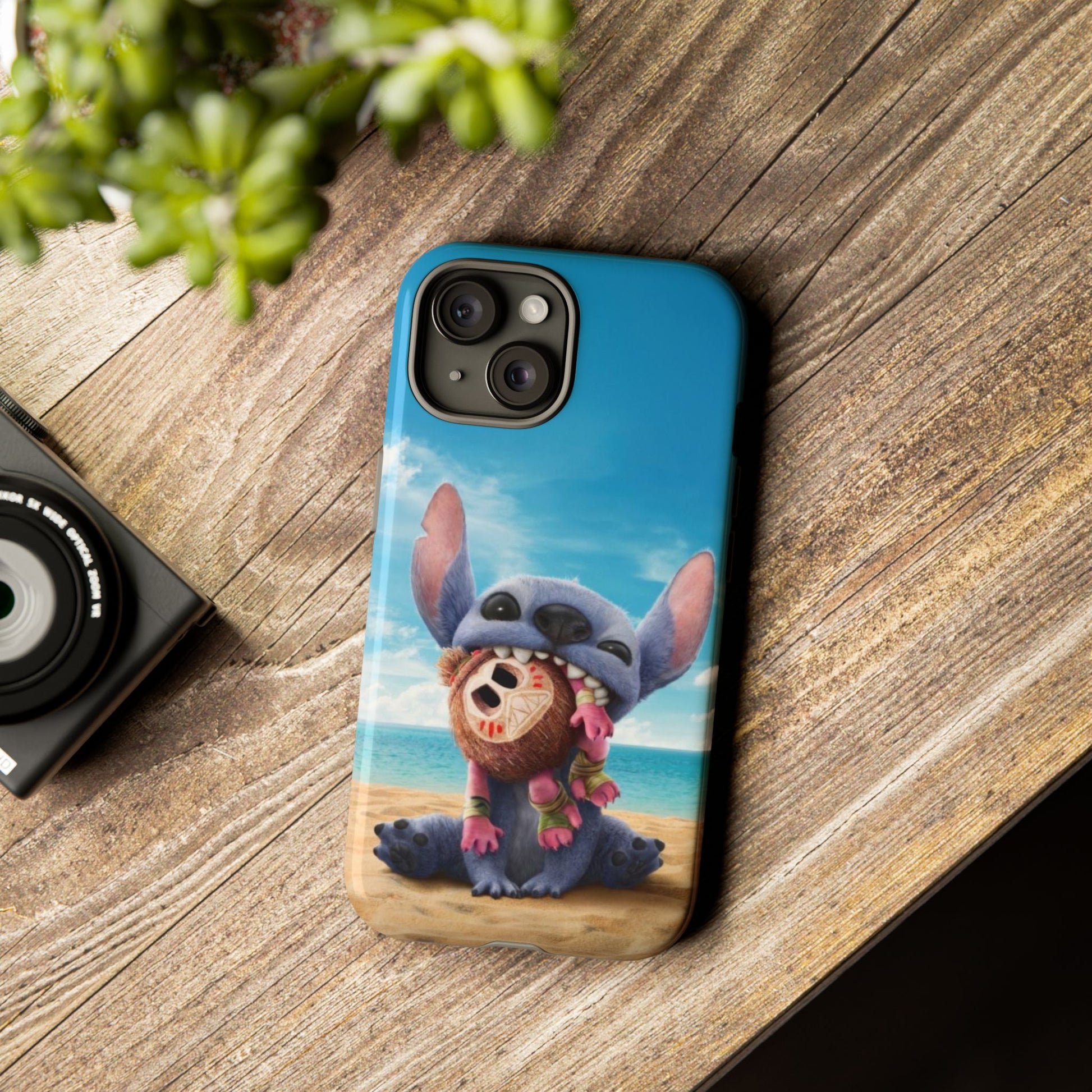 Stitch Beach Sunset Landscape Phone Case for iPhone, Samsung Galaxy, & Pixel Phones