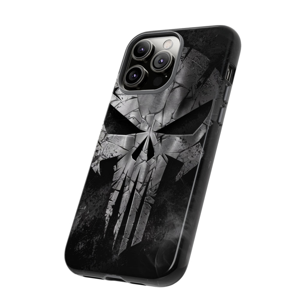 The Punisher Logo Art Tough Cases for iPhones, Samsung, and Pixel
