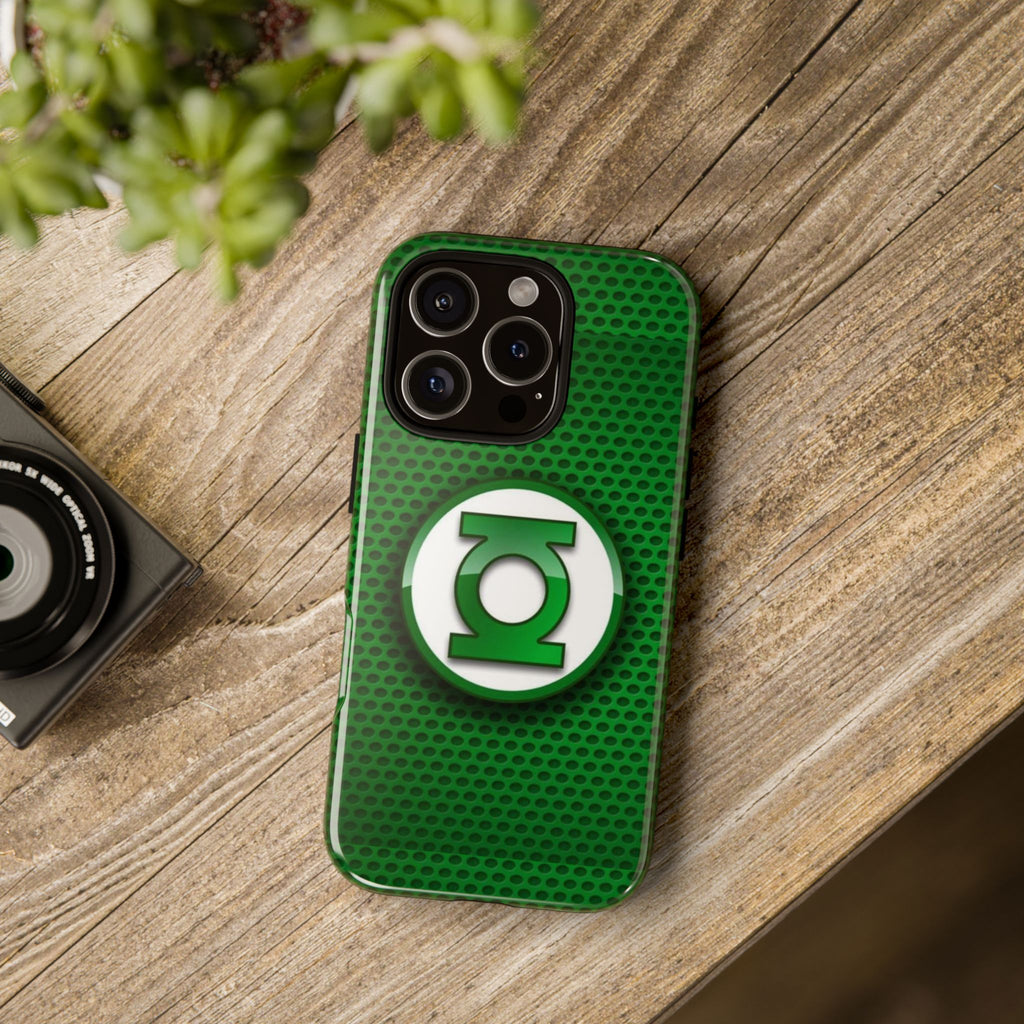 Green Lantern Logo Phone Case, Tough Cases, DC Case for iPhones, Samsung, and Pixel