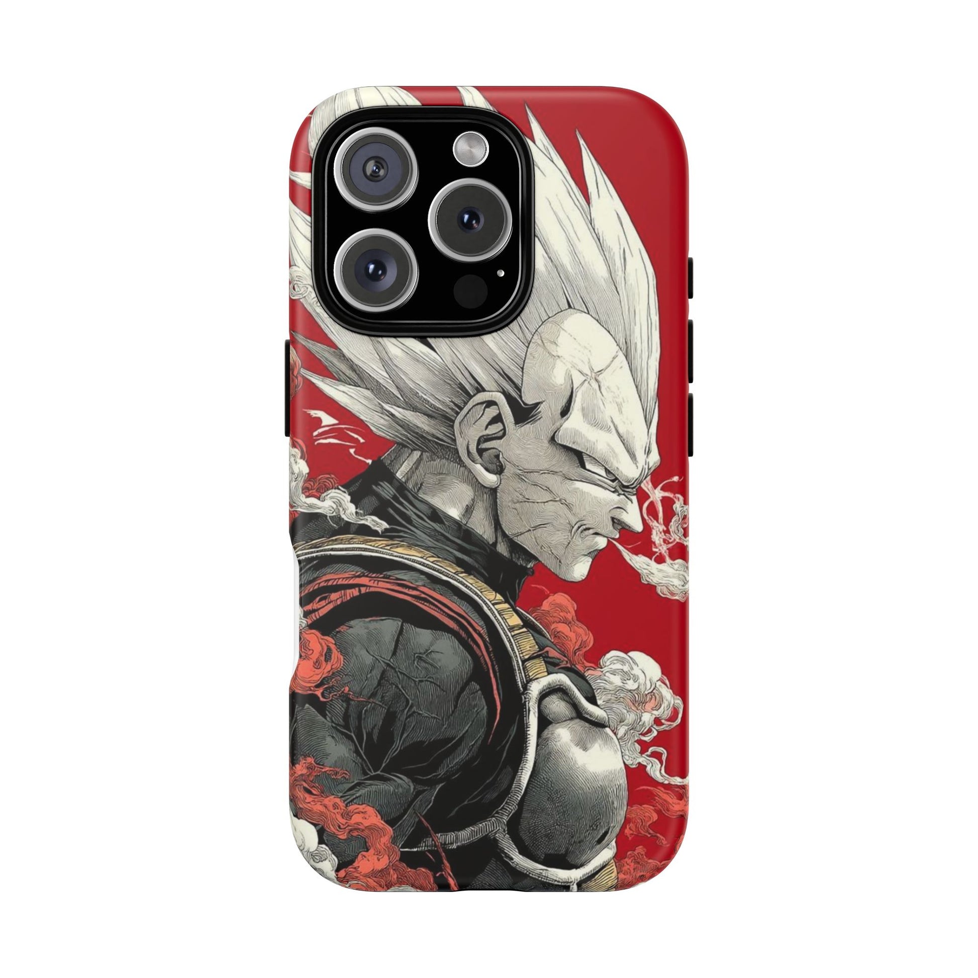 Dragon Ball Z Vegeta Anime Tough Cases for iPhones, Samsung, and Pixel