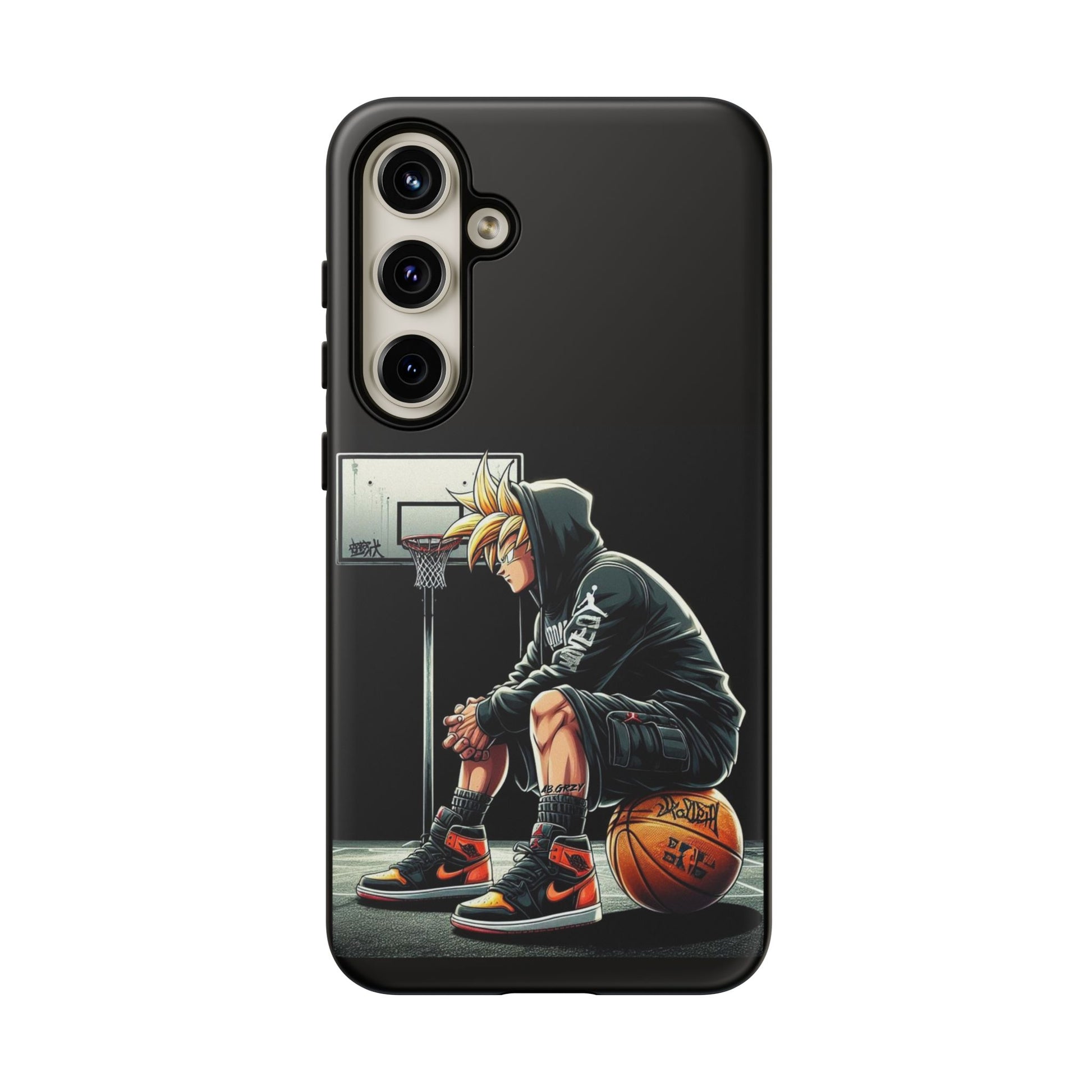 Son Goku Basketball Tough Cases for iPhones, Samsung, and Pixel