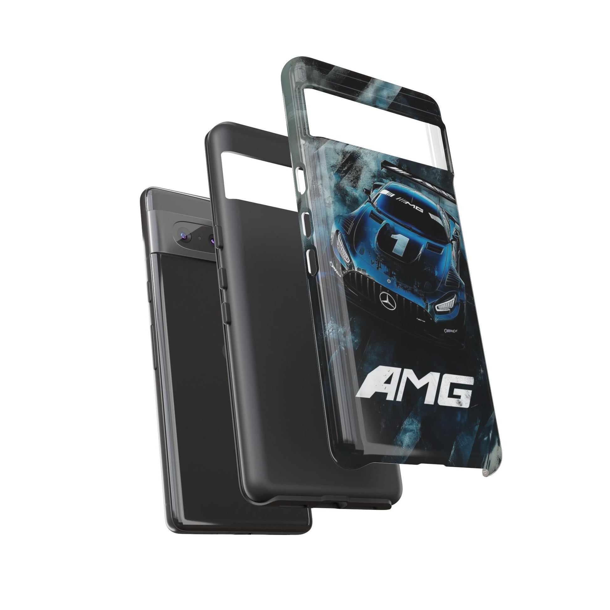Mercedes AMG Racing Car Tough Cases for iPhones, Samsung, and Pixel