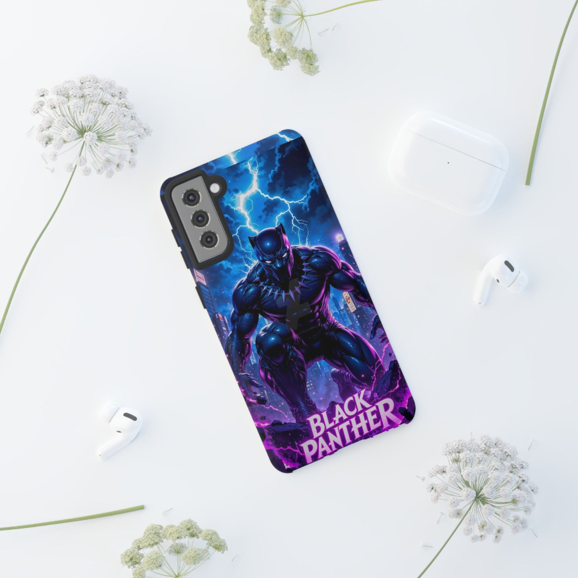 Black Panther Phone Case, Tough Cases for iPhones, Samsung, and Pixel