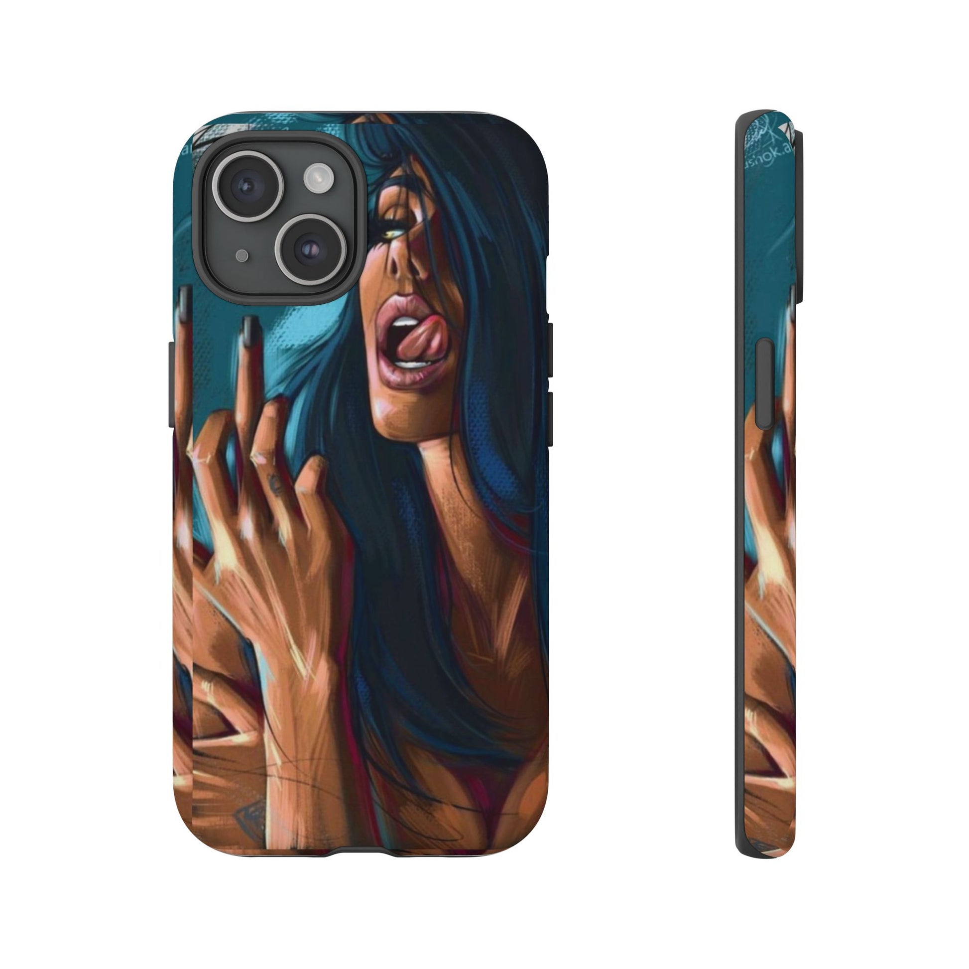 Tough Girl Theme Urban Design Cases for iPhones, Samsung, and Pixel
