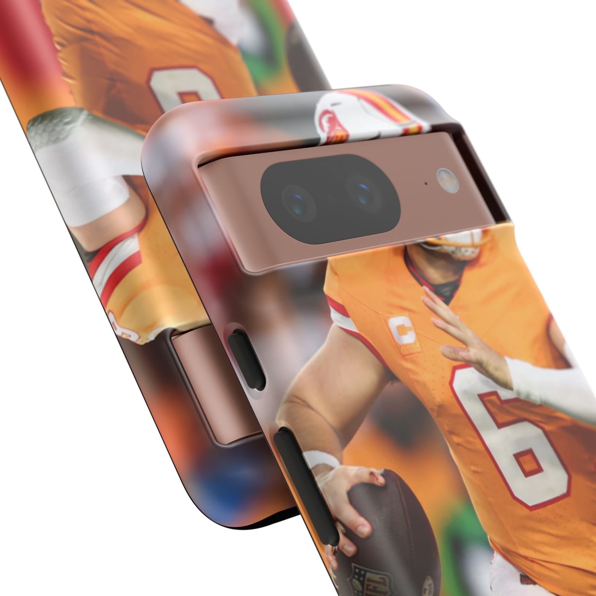 Tampa Bay Buccaneers Baker Mayfield Football Tough Cases for iPhones, Samsung, and Pixel