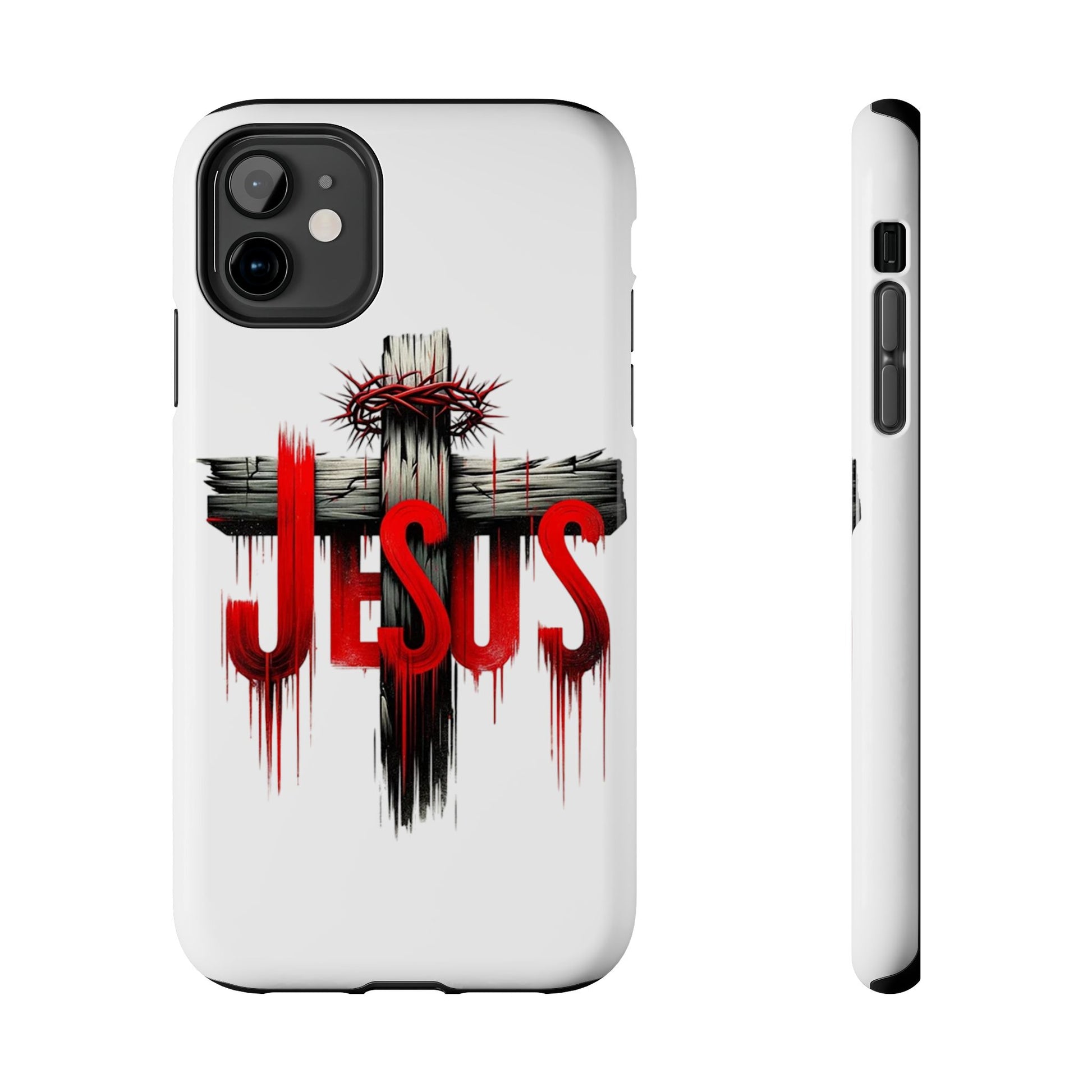 Jesus Cross and Crown Christian Theme Phone Cases for iPhones & Samsung Phones