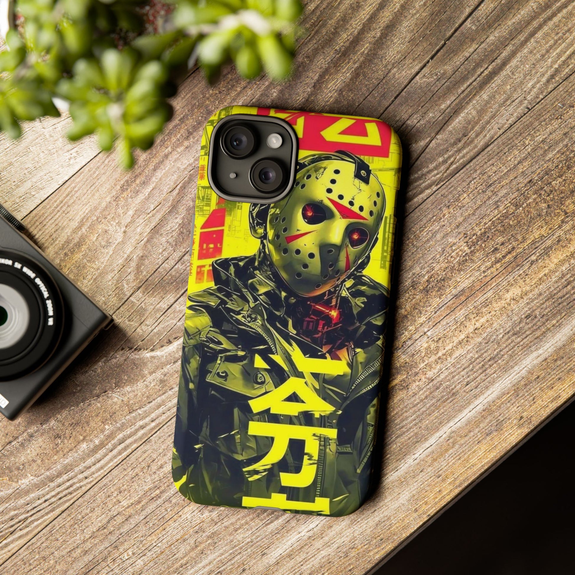 Cyberpunk X Jason Voorhees Tough Cases for iPhones, Samsung, and Pixel