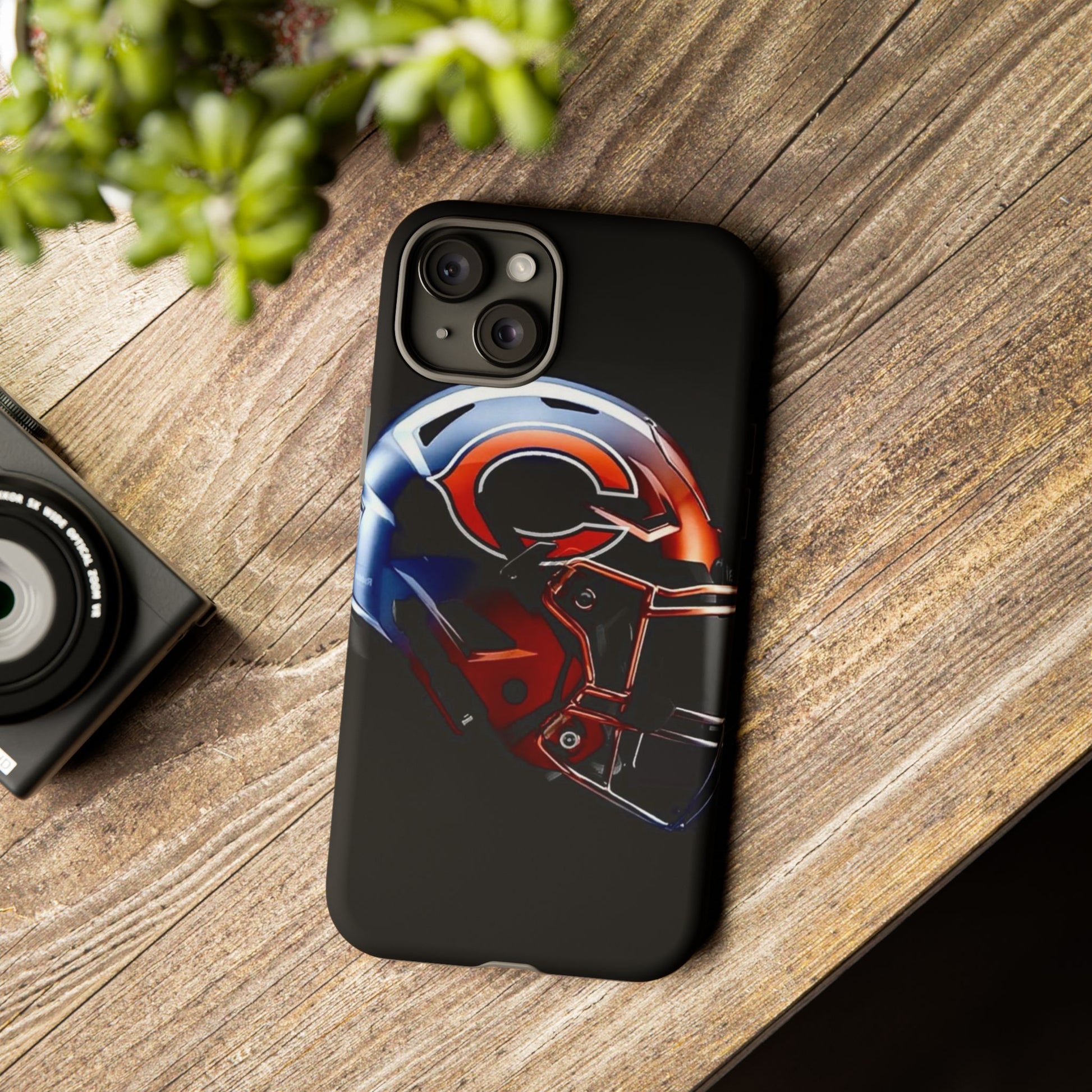 Football Helmet Chicago Bears Phone Case, Tough Cases for iPhones, Samsung, and Pixel