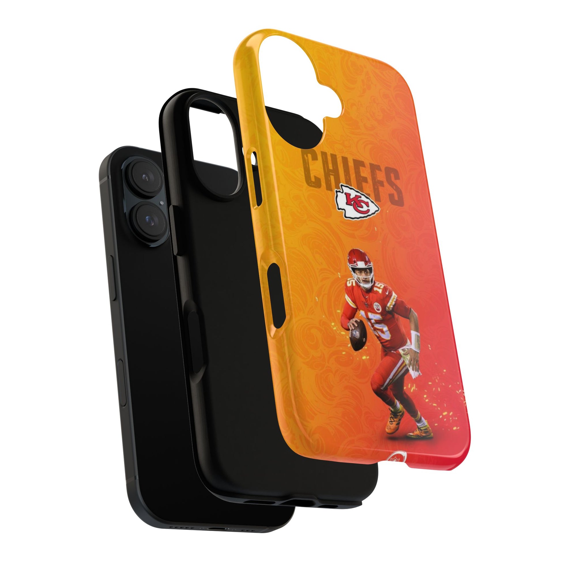 Kansas City Chiefs Patrick Mahomes Football Tough Cases for iPhones, Samsung, and Pixel