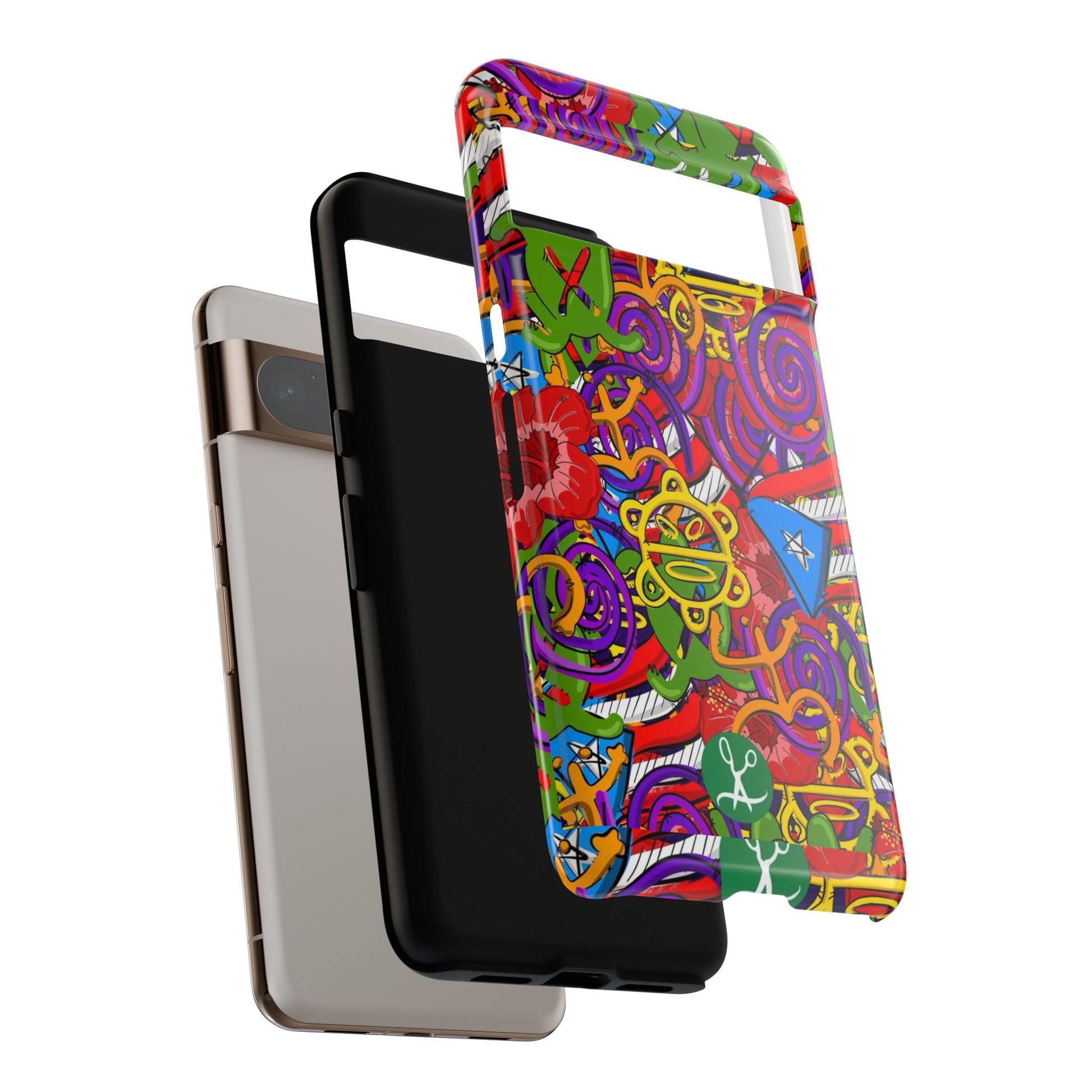 Puerto Rico Taino Tribal Art Tough Cases for iPhones, Samsung, and Pixel