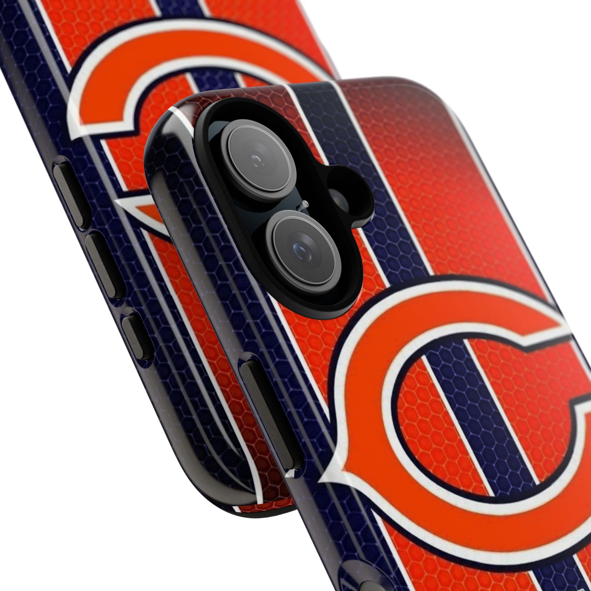 Chicago Bears Stripes Football Phone Case, Tough Cases for iPhones, Samsung, and Pixel