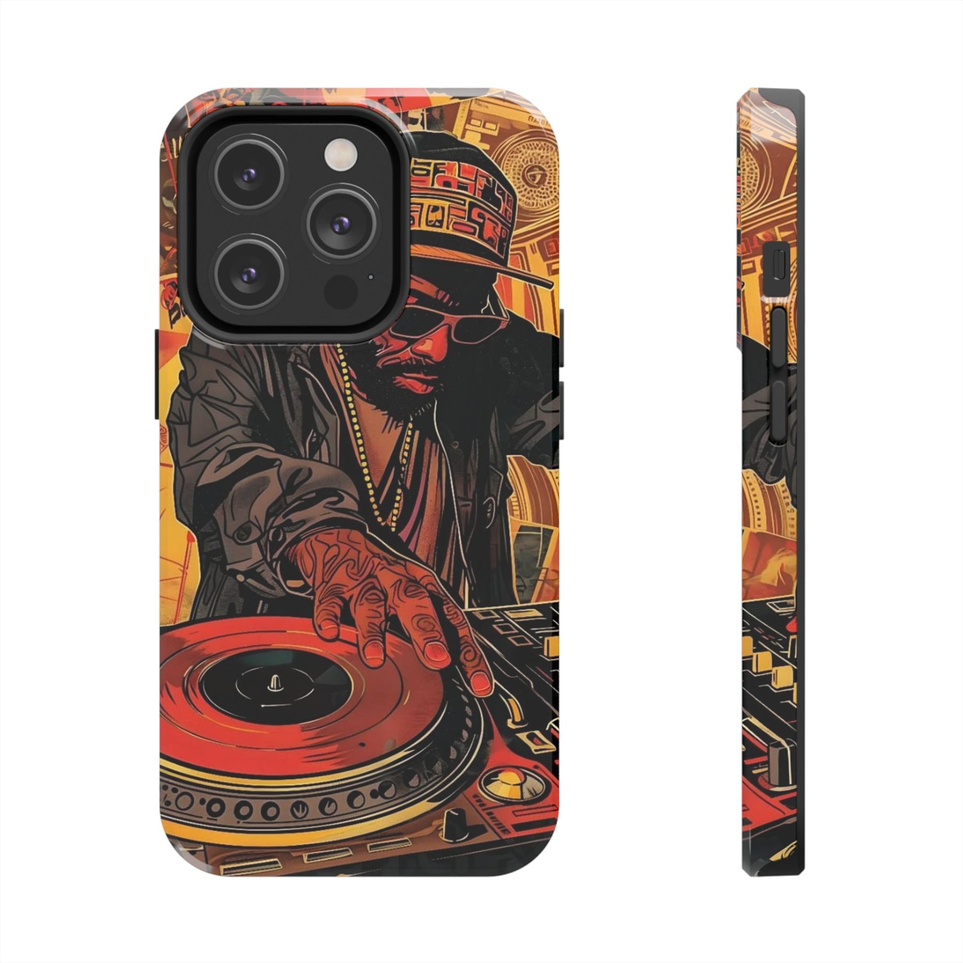 DJ on Turntables Hip Hop Phone Cases for Iphones & Samsung Phones