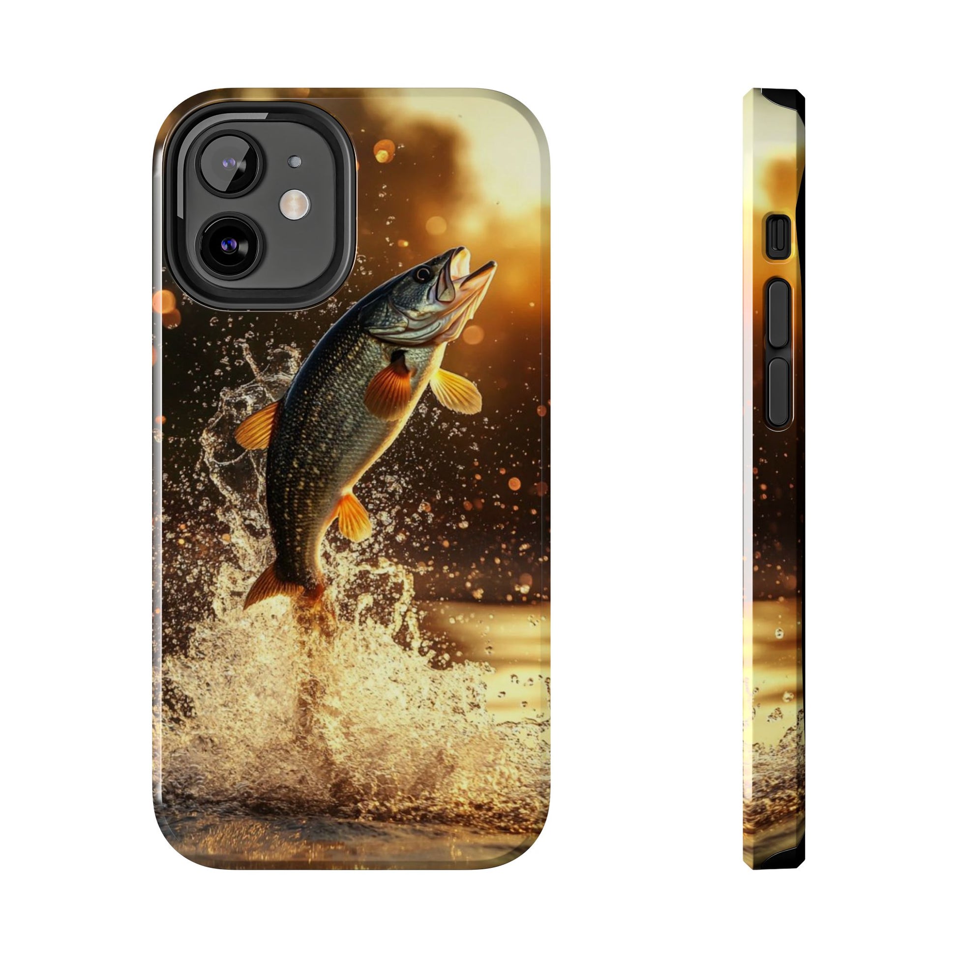 Jumping Bass Fish Theme Phone Cases for iPhones & Samsung Phones