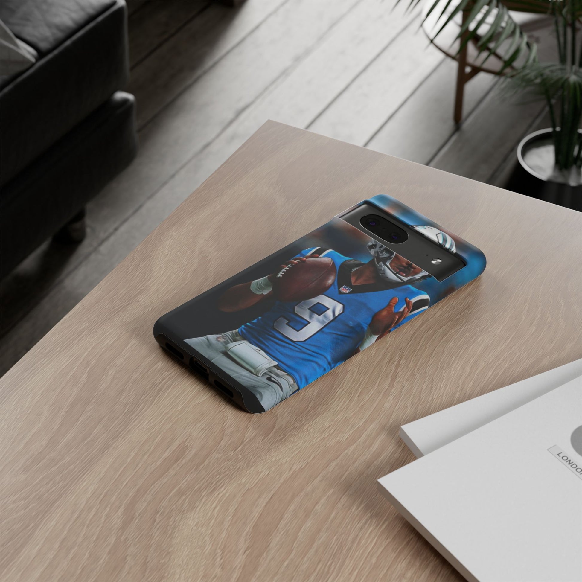 Carolina Panthers Bryce Young Football Tough Cases for iPhones, Samsung, and Pixel