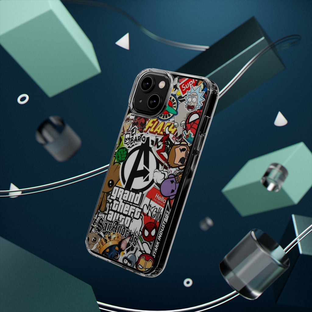 Phone Case, Sticker Bomb Design for iPhone and Samsung - Decal, Cover, Vinyl,