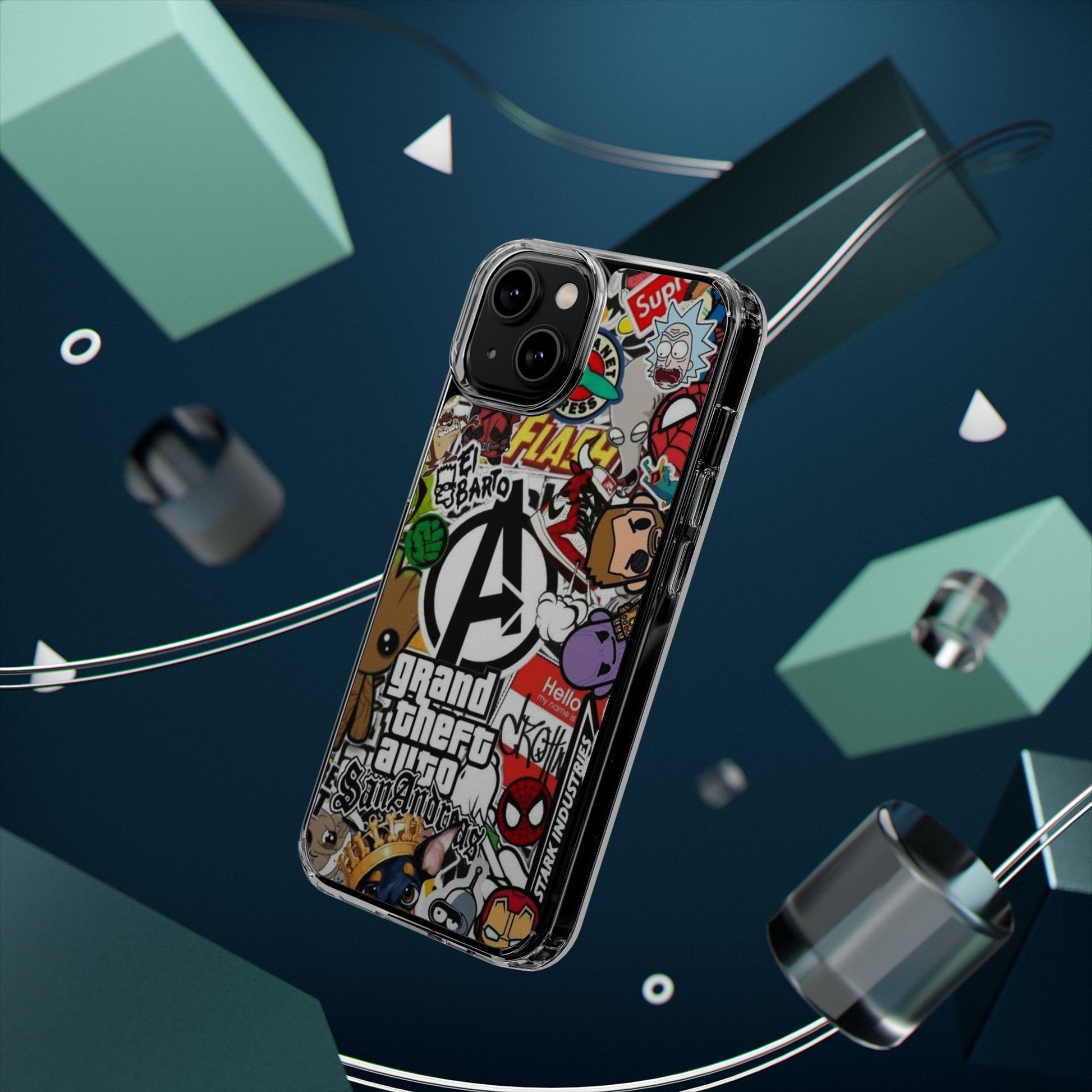 Phone Case, Sticker Bomb Design for iPhone and Samsung - Decal, Cover, Vinyl,
