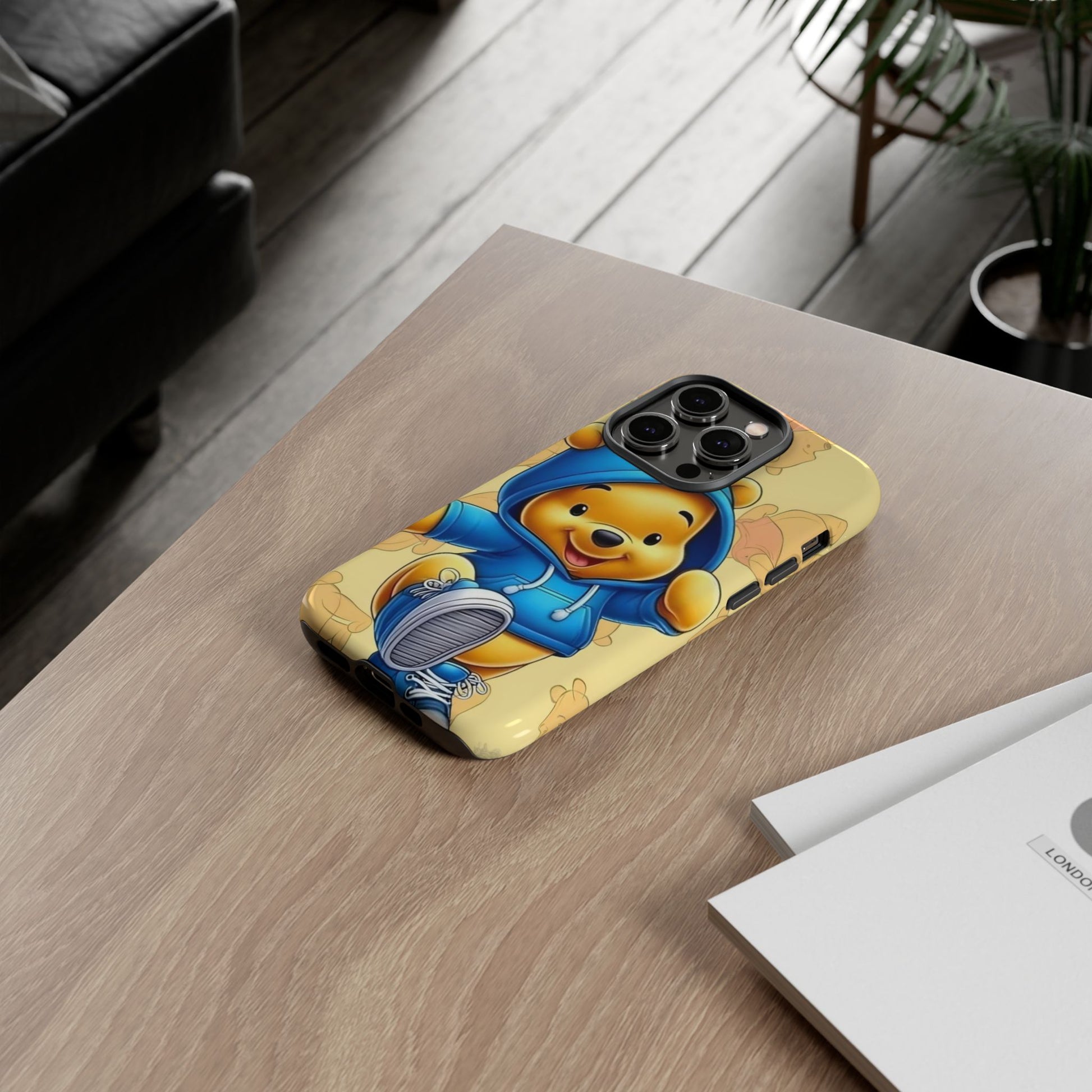 Cute Pooh Bear Phone Case, Tough Case